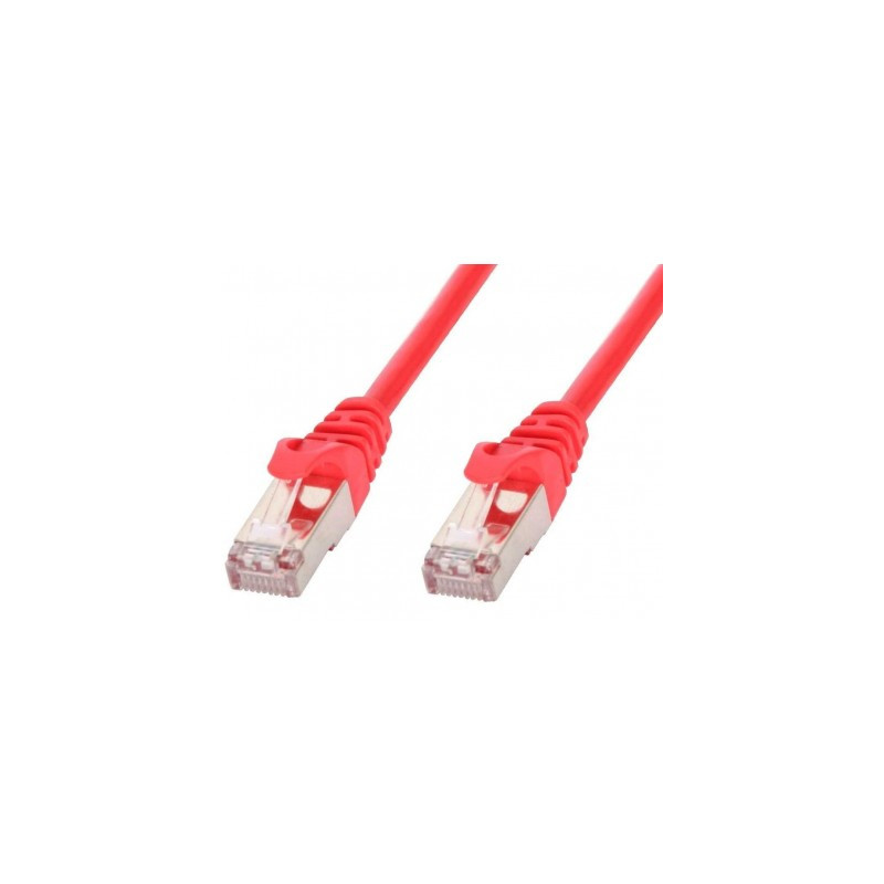 cavo di rete techly in rame cat.6 rosso sftp lszh 3m