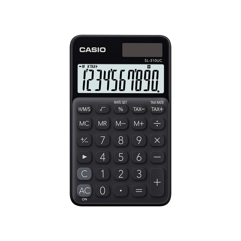 calcolatrice casio sl-310uc-bk nero [sl-310uc-bk]