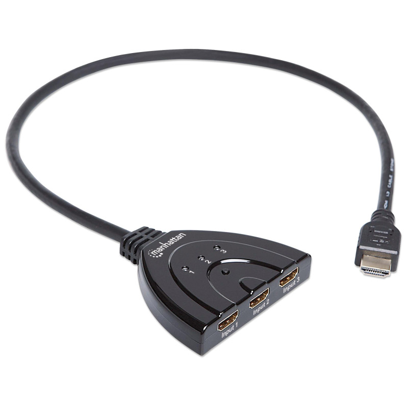 switch hdmi manhattan 3 in 1 out 1080p 3d
