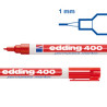 marcatore permanente edding 400 punta conica rosso [e-400 002]