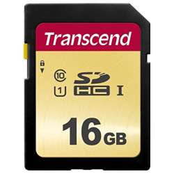 16gb scheda sdhc transcend 500s class 10 uhs-i u3 v30 [ts16gsdc500s]