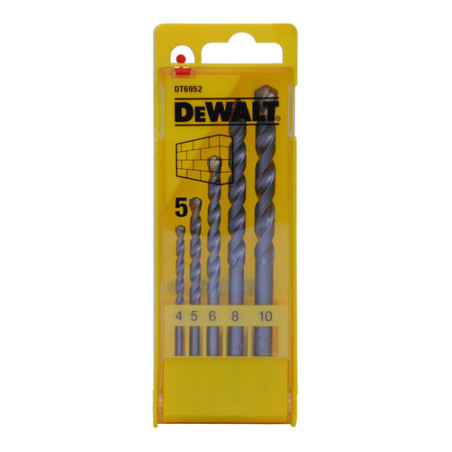 set punte dewalt dt6952 in muratura set 5 pezzi [dt6952-qz]