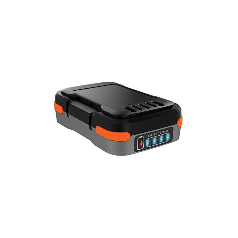 batteria black&decker usb 12v 1.5ah nero/arancione [bdcb12b-xj]