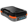batteria black&decker usb 12v 1.5ah nero/arancione [bdcb12b-xj]