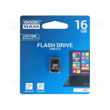pen drive 16gb goodram piccolo usb2.0 nero [upi2-0160k0r11]