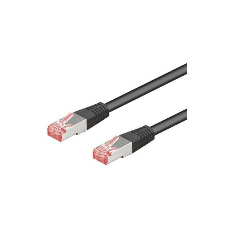 cavo di rete goobay cat 6-200 lc sstp pimf 2m nero [95498]