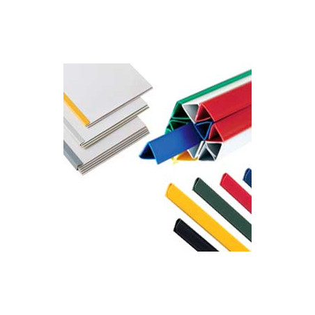 50 dorsi rilegafogli 4mm bianco titanium [rileg4-01]