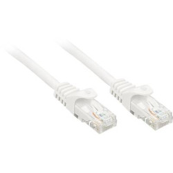 cavo di collegamento rete rj45 lindy cat 6 u/utp 0.5 m bianco con