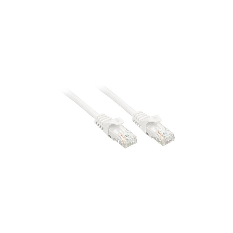 cavo di collegamento rete rj45 lindy cat 6 u/utp 0.5 m bianco con
