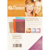 100 copertine a4 pvc trasparente 150my titanium [pb100-19t]