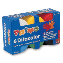 vasetti tempera a dita primo cf.6 50ml [226td50s]