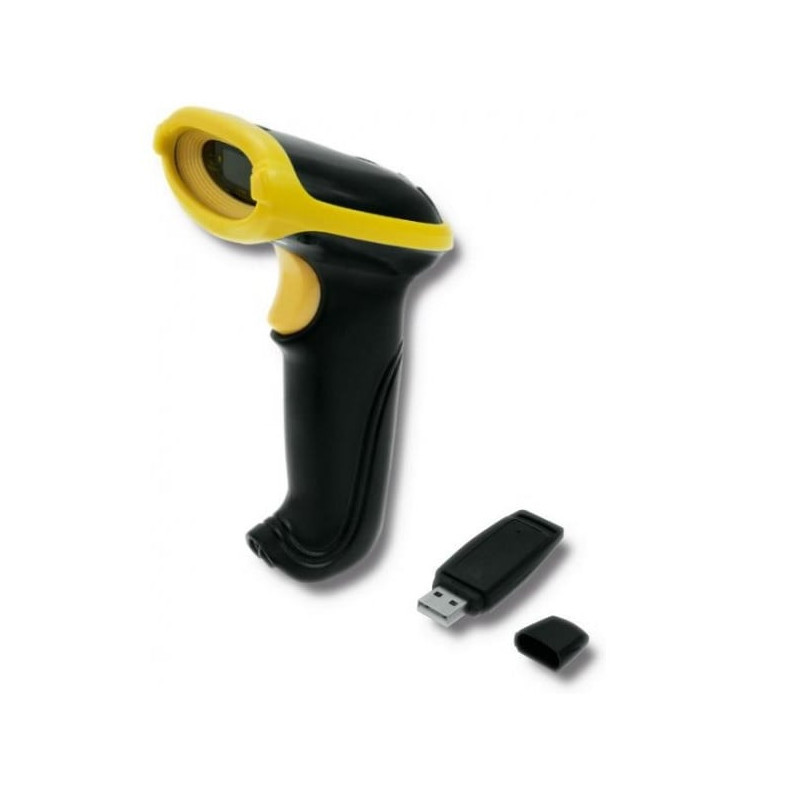 lettore codici a barre qoltec wireless 1d - 2,4ghz [50862]