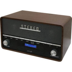 denver dab-36 dab+ radio da tavolo legno [111111000170]