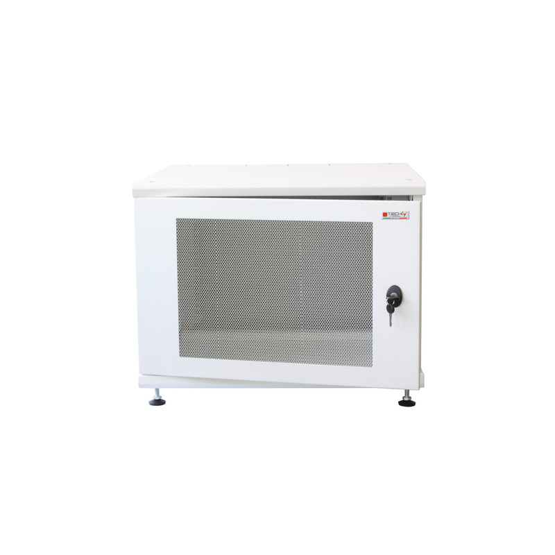 armadio rack techly 19'' 8u p600mm bianco