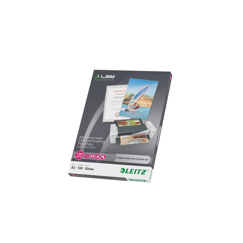 100 pouches ilam a3-303x426mm 125micron leitz [74880000]