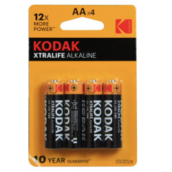 pile kodak cr2032 batteria monouso al litio 1,5v lr6/aa [30952027]