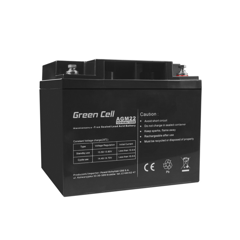 batteria ups green cell agm gc 12v 40ah [azgceuay0000010]