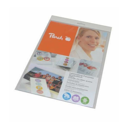 25 pouches retail a4 (216x303mm) 80my peach [ppr080-02]