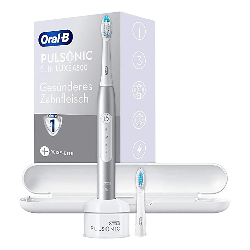spazzolino elettrico oral-b pulsonic slim luxe 4500 platino [slim