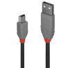 cavo lindy 0,5m usb 2.0 kabel a/mini-b, anthra [36721]