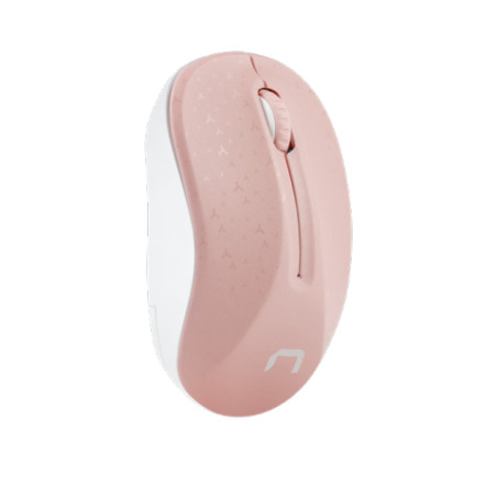mouse natec toucan wireless rosa e bianco 1600dpi [nmy-1652]