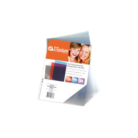 100 copertine a4 pvc trasparente 250my [pb100-30t]