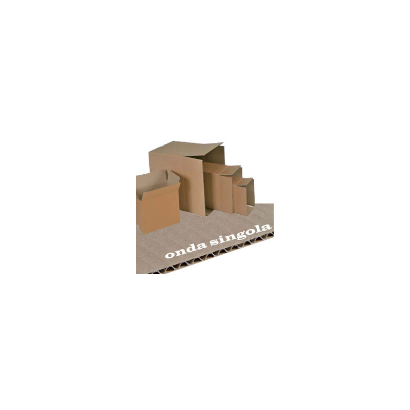 scatola cartone per imballo avana onda singola p304xl215xh164mm pz: