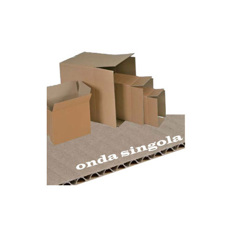 Scatola cartone per imballo avana onda singola p304xl215xh273mm pz: