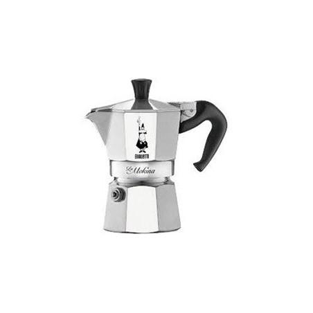 caffettiera bialetti la mokina 0.5 tazza alluminio/nero