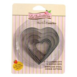 stampo biscotti gp & me a forma di cuore 6pz 5036