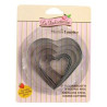 stampo biscotti gp & me a forma di cuore 6pz 5036