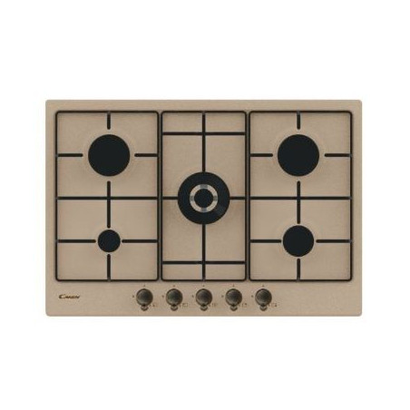 piano cottura candy chw7av4wgt da incasso a gas con 5 fornelli [chw7av4wgt]