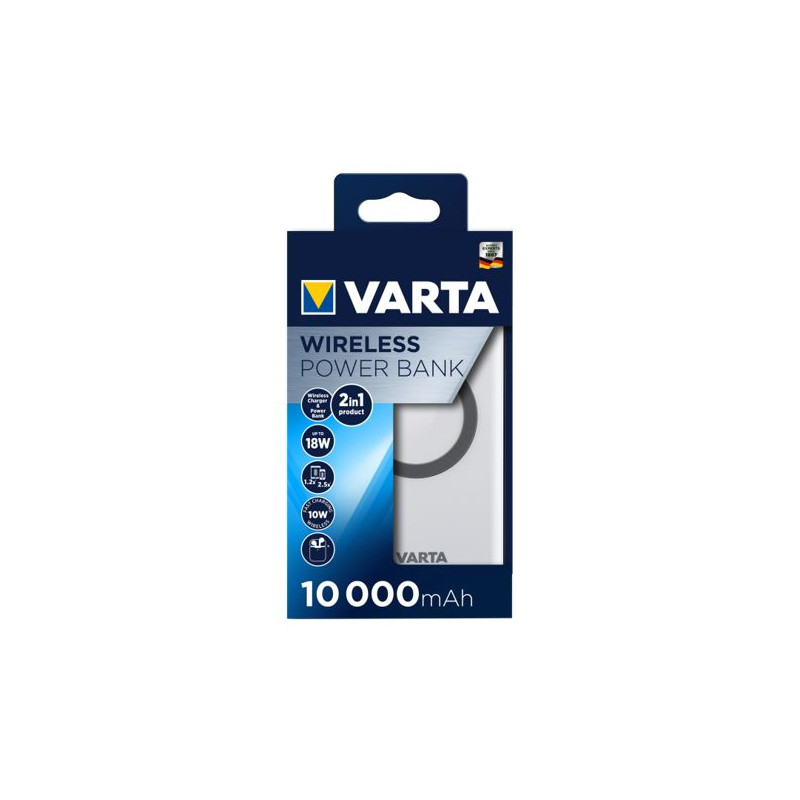 powerbank varta wireless 10000 cavo di ricarica usb-c 18w [57913