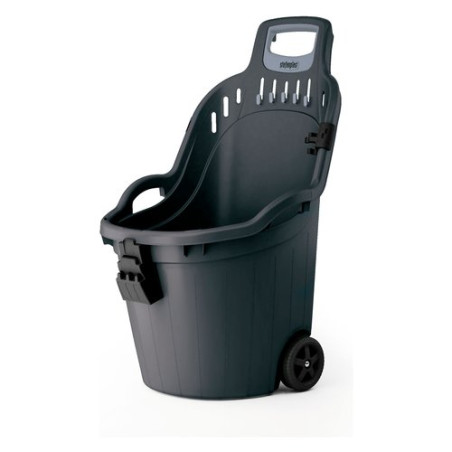 carriola da giardino stefanplast helpy cart 60kg 50l grigio