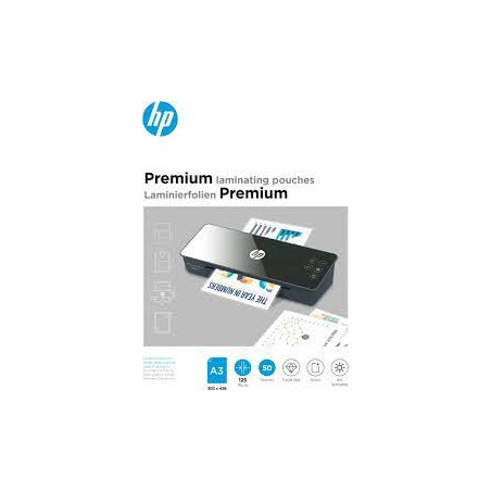 pellicola per plastificazione hp a3 125micron 50pz premium trasparente