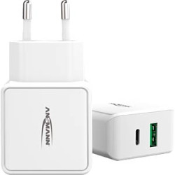 caricabatteria ansmann home hc218pd 3000ma bianco [1001-0111]