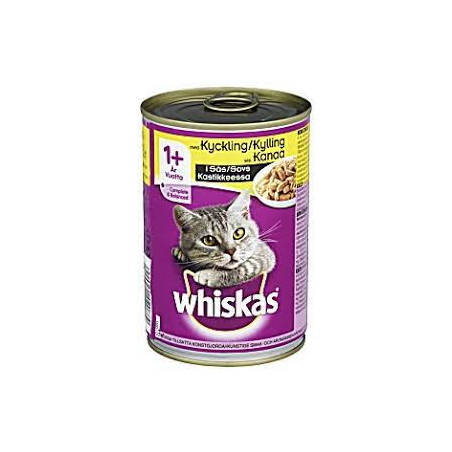 mangime completo whiskas pollame adulto per gatto 400g