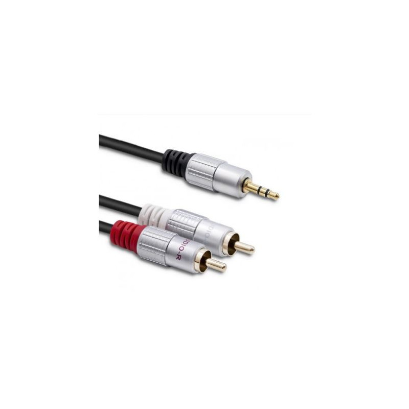 cavo qoltec 2xrca mini jack 3.5 mm [akqolia00052339]