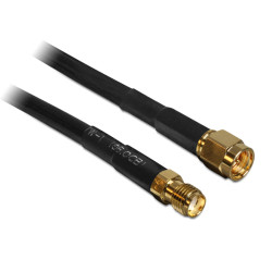 cavo antenna sma m/f a basse perdite 10m nero