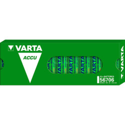pila varta akku hr06 ricaricabile 2100mah aa 10pz verde [56706101111]