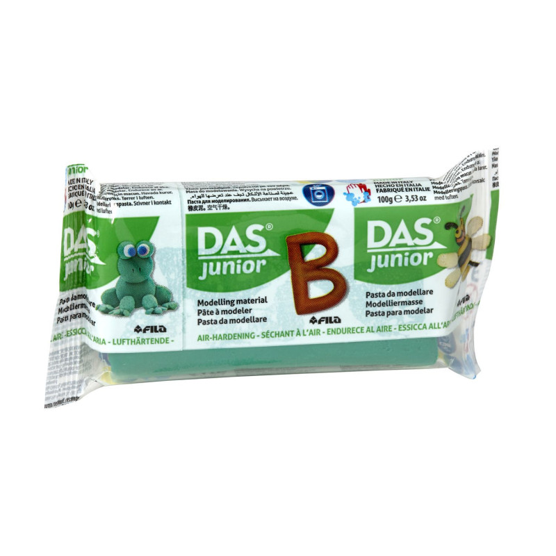 plastilina di colore das junior da 100g verde scuro [349304]