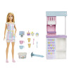 set bambola mattel playset la gelateria