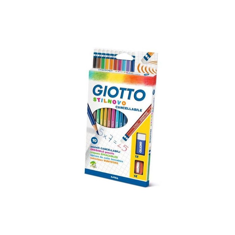 Astuccio 10 pastelli stilnovo cancellabile giotto [256800]