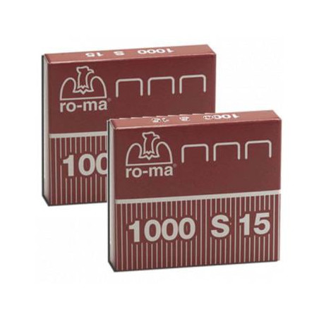 Punti cucitrice ro-ma 1000 punti s15 (23/15) in acciaio [1005417]