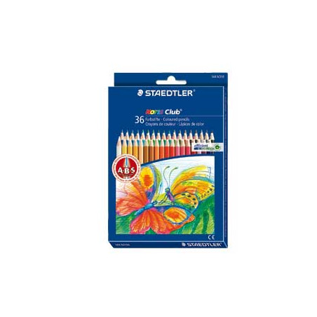 Astuccio 36 matite colorate 144 aquarell noris club staedtler [14410nd36]