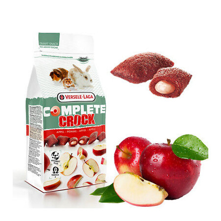 cibo per roditori versele-laga crock apple snack 50 g rabbit