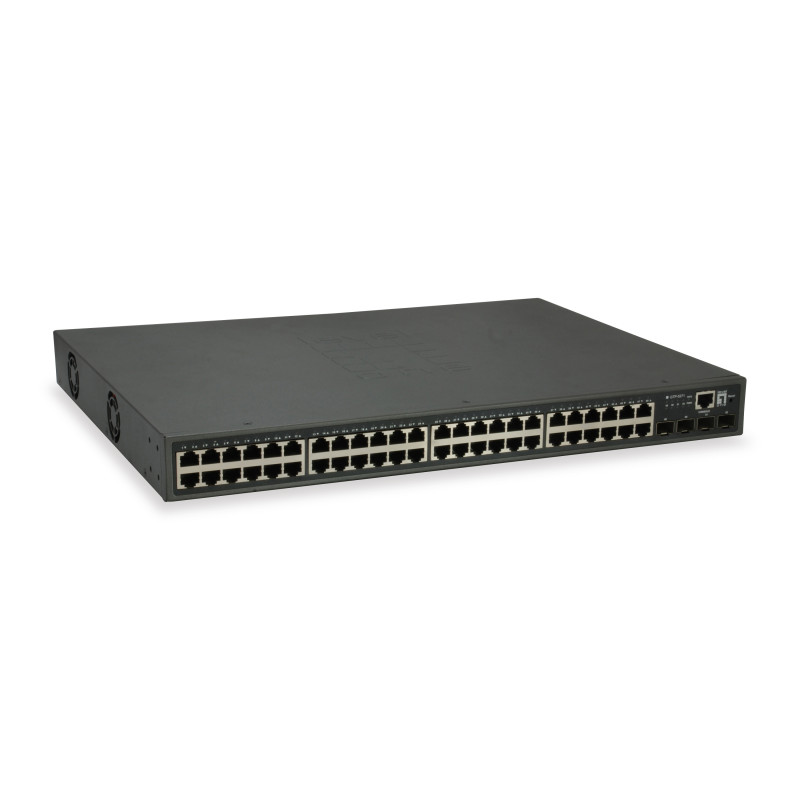 switch levelone poe gigabit gtp-5271 52-porte l3 lite gestito