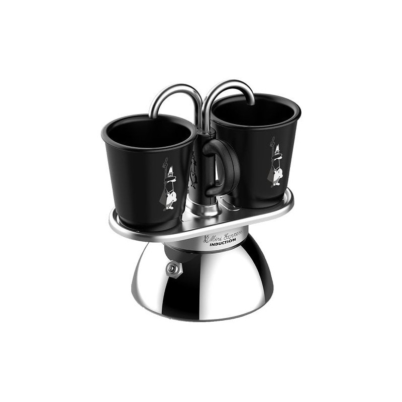 caffettiera bialetti 0007310 mini express con 2tz nero/argento