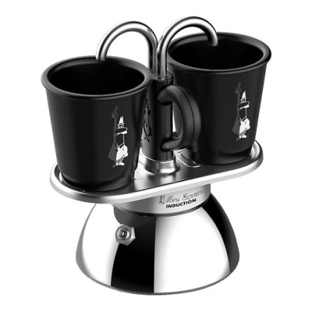 caffettiera bialetti 0007310 mini express con 2tz nero/argento