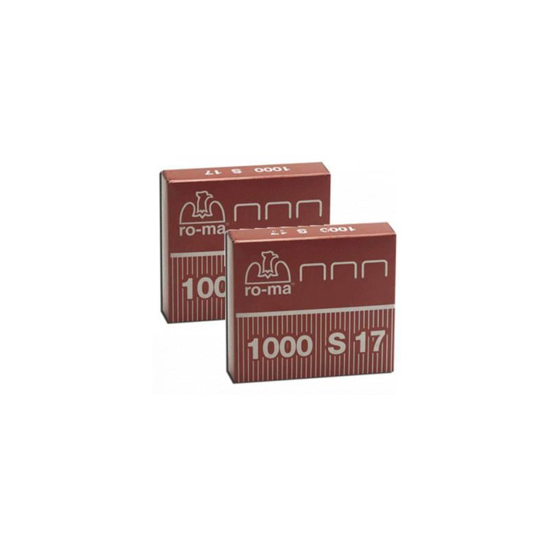 Punti cucitrice ro-ma 1000 punti s17 (23/17) in acciaio [1005418]